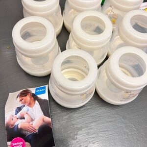 MAM Anti-Colic Baby Clear Bottles Set of 8 | Used | BPA-Free | 4 oz